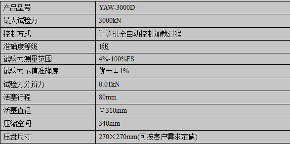 3000KN/300噸混凝土壓力妖精国产亚洲精品无码成人